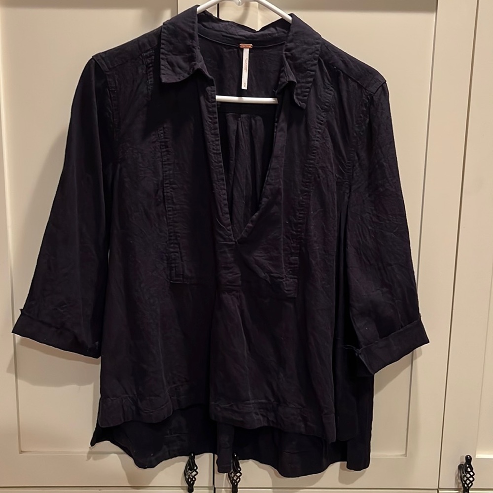 Free People Linen top